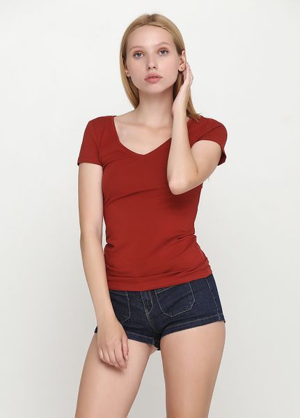 

Футболка H&M L Терракотовая (1200-733)