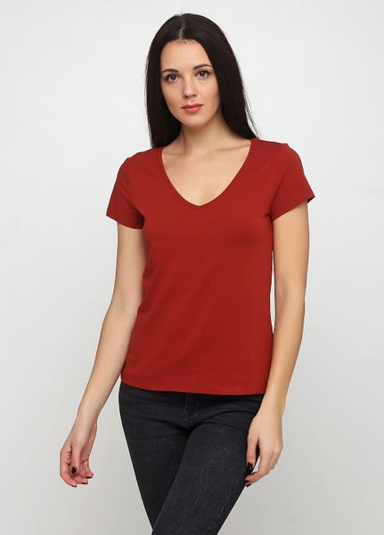 

Футболка H&M M Терракотовая (1088-337)