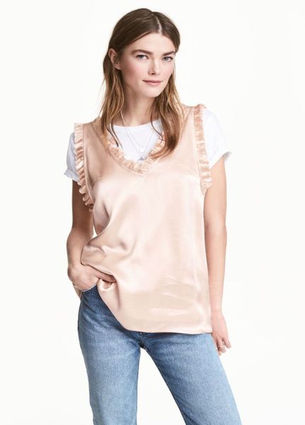 

Майка H&M 34 Пудровая (1095-429)
