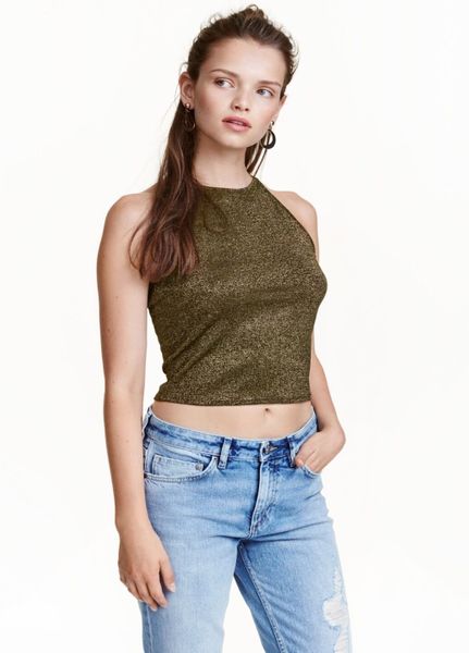 

Майка H&M XS Золотистая (1081-062)