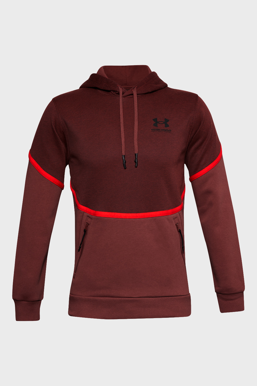 

Мужское бордовое худи UA Rival Fleece AMP HD-RED Under Armour 3XL 1357090-688