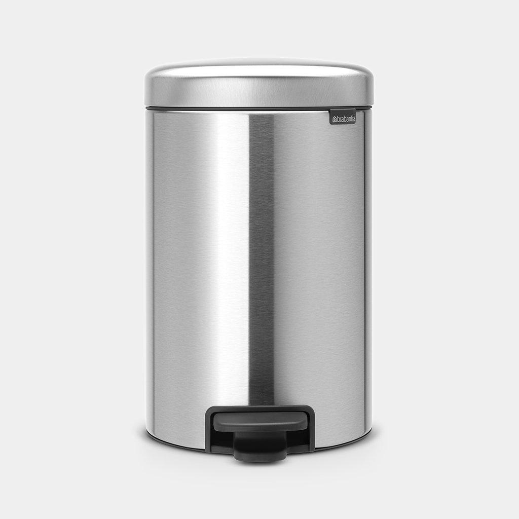 

Ведро для мусора с педалью Brabantia Pedal Bin NewIcon 12 л Matt Steel 113604