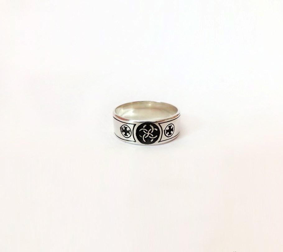 

Кольцо оберег Свадебник Maxi Silver 3732 ZL, размер 21.5