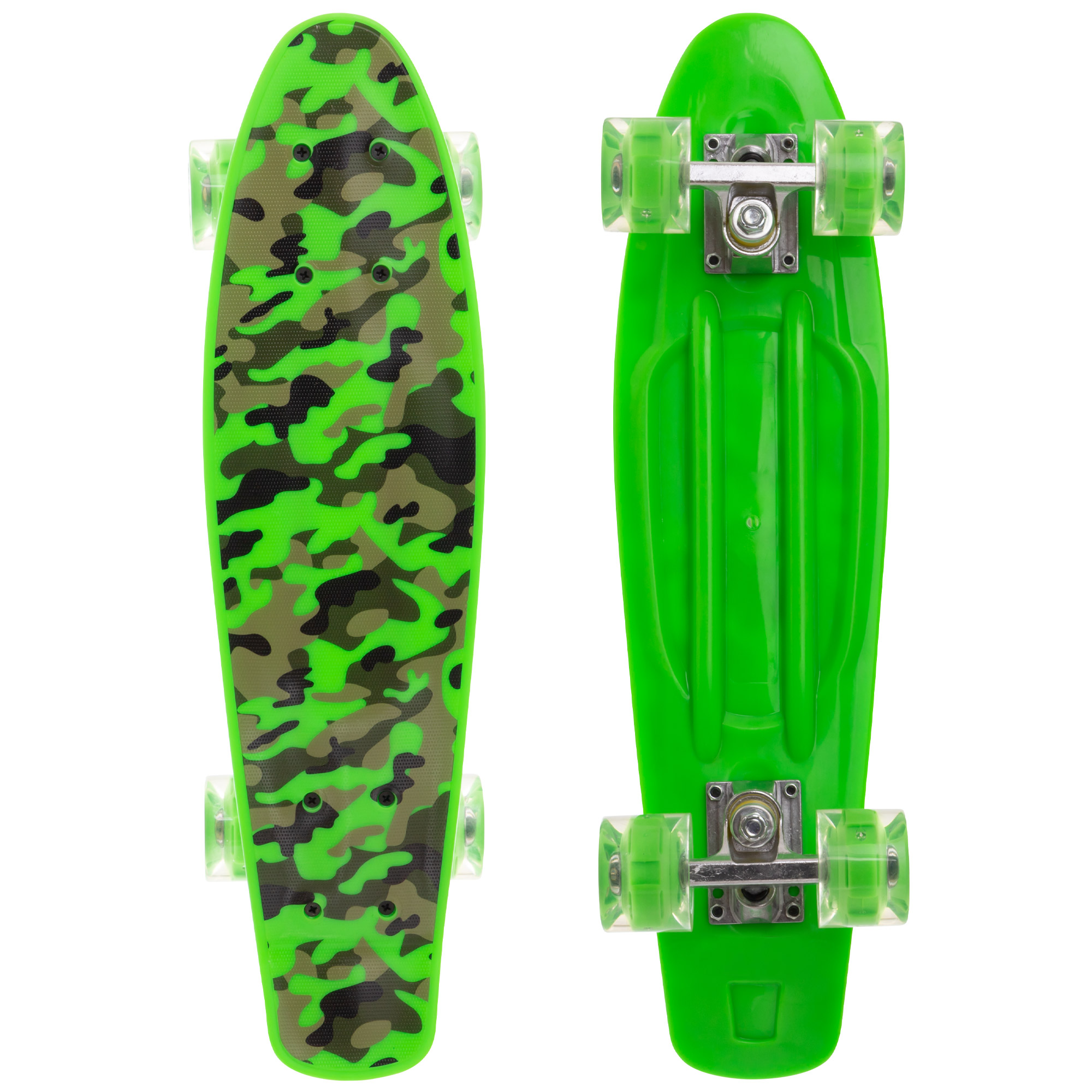 

Скейтборд пластиковый Penny 22in со светящимися колесами SK-881-12 с рисунком