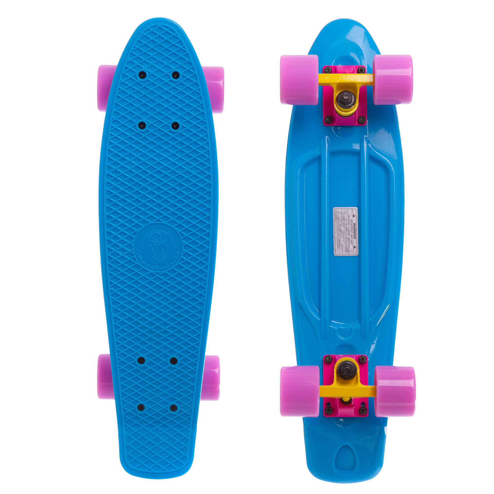 

Скейтборд пластиковый Penny Original FISH 22in однотонная дека SK-401-36