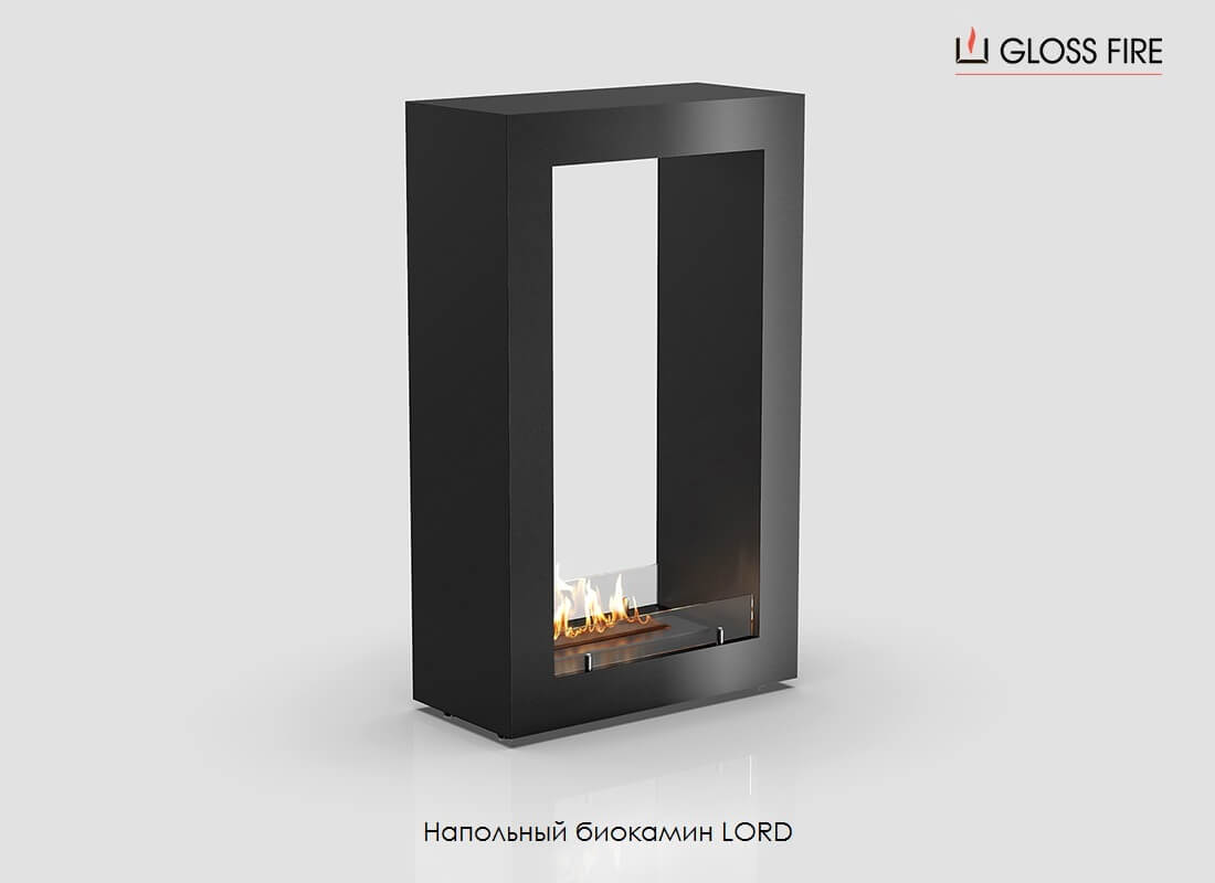 

Напольный биокамин Gloss Fire Lord черный