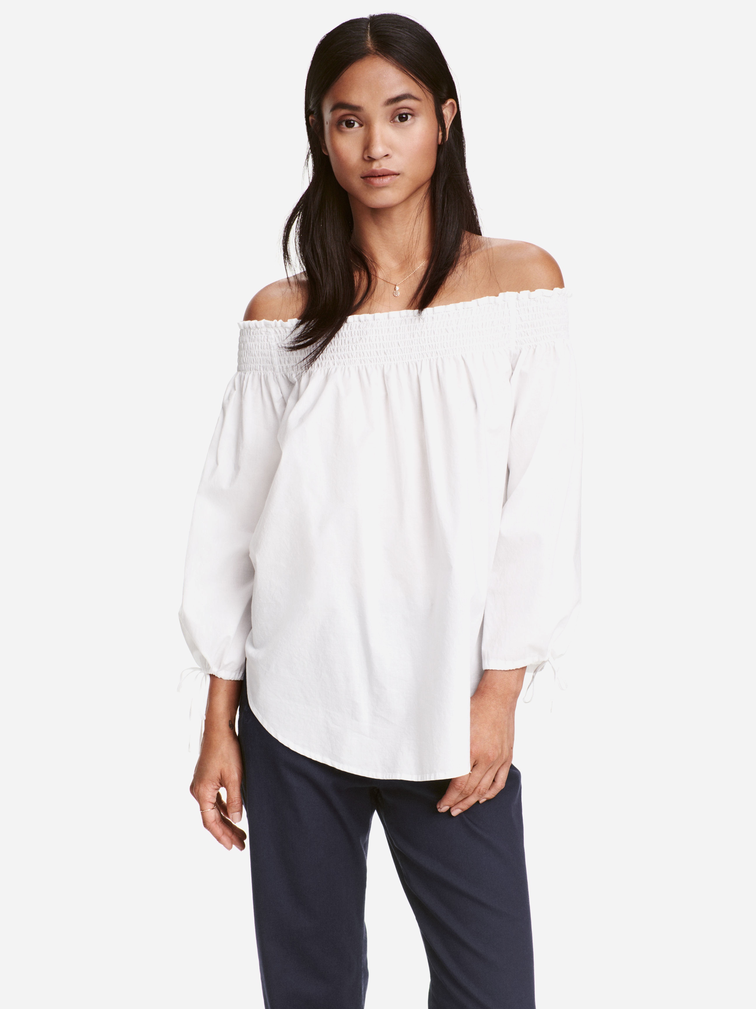 

Блузка H&M 4032594-ACTS 34 Белая