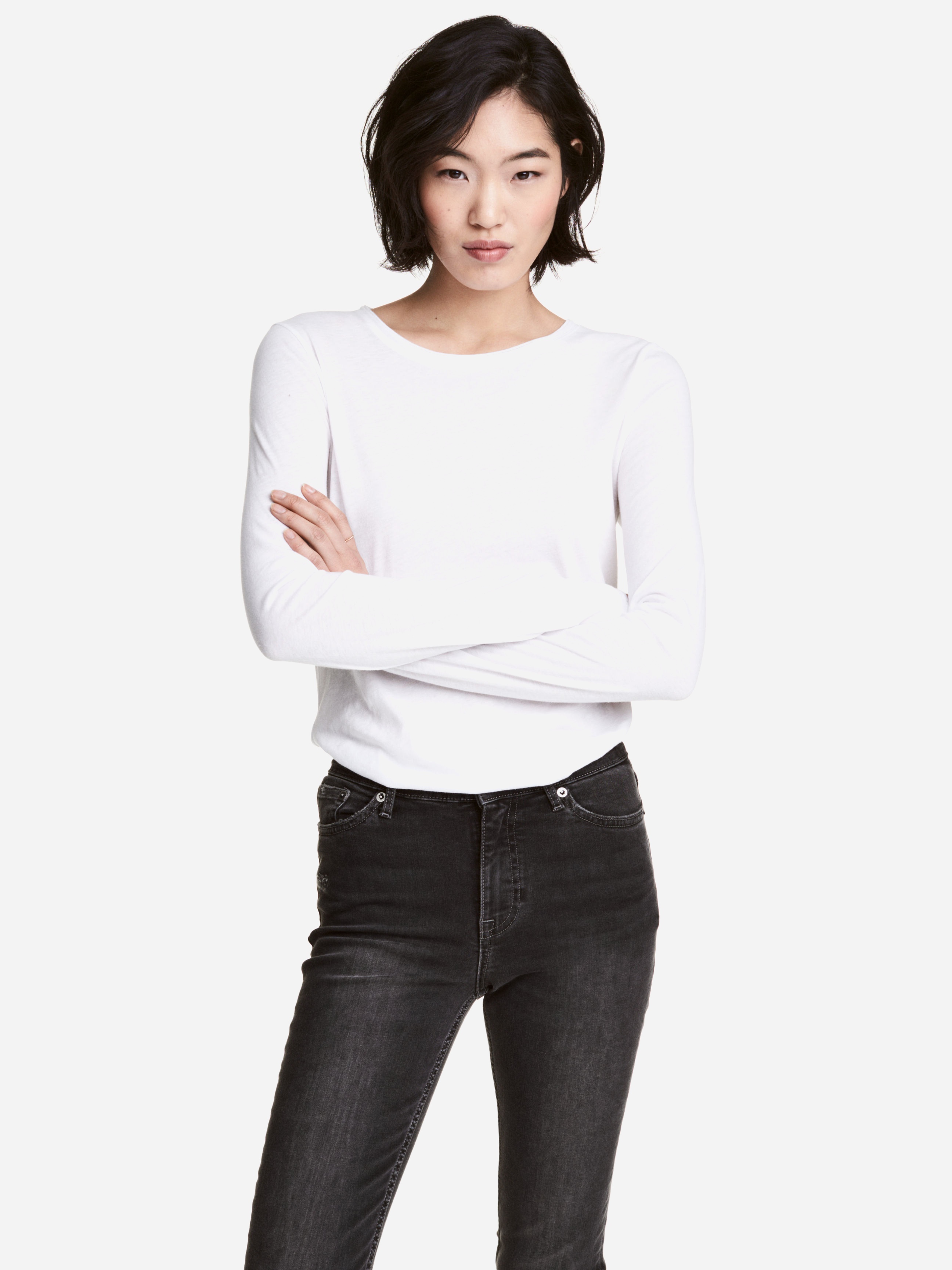 

Лонгслив H&M 4781095-ACTS M Белый