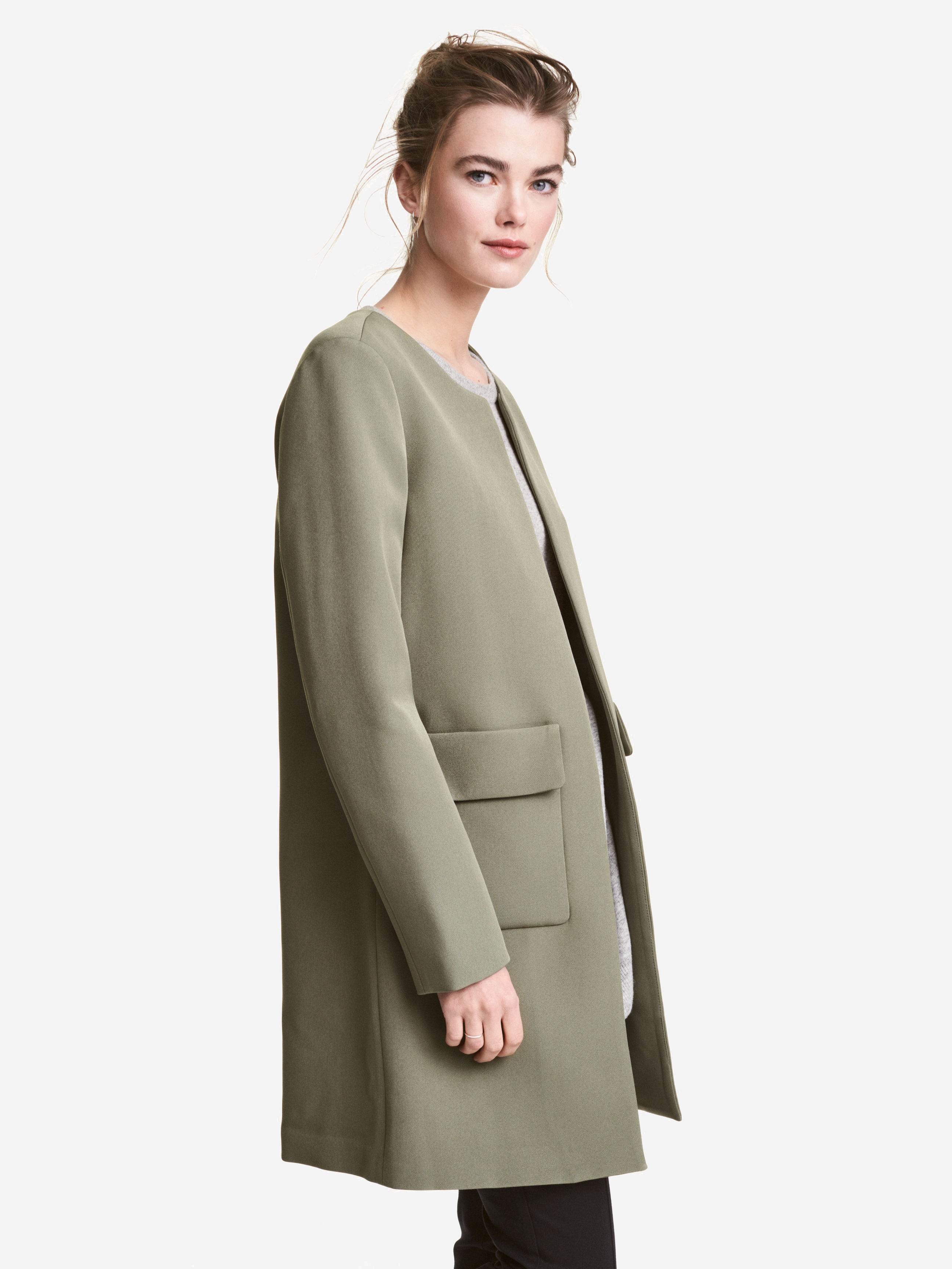

Пальто H&M 4347785-ACXO 32 Темно-зеленое