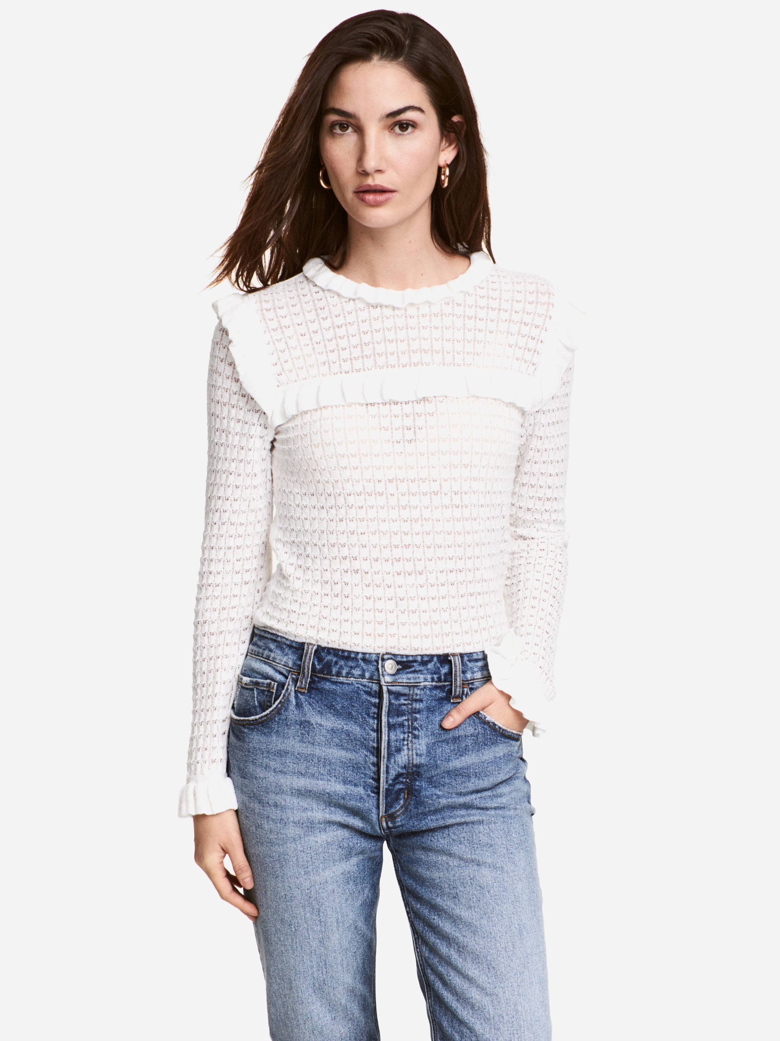 

Джемпер H&M 4982395-AAXY L Белый