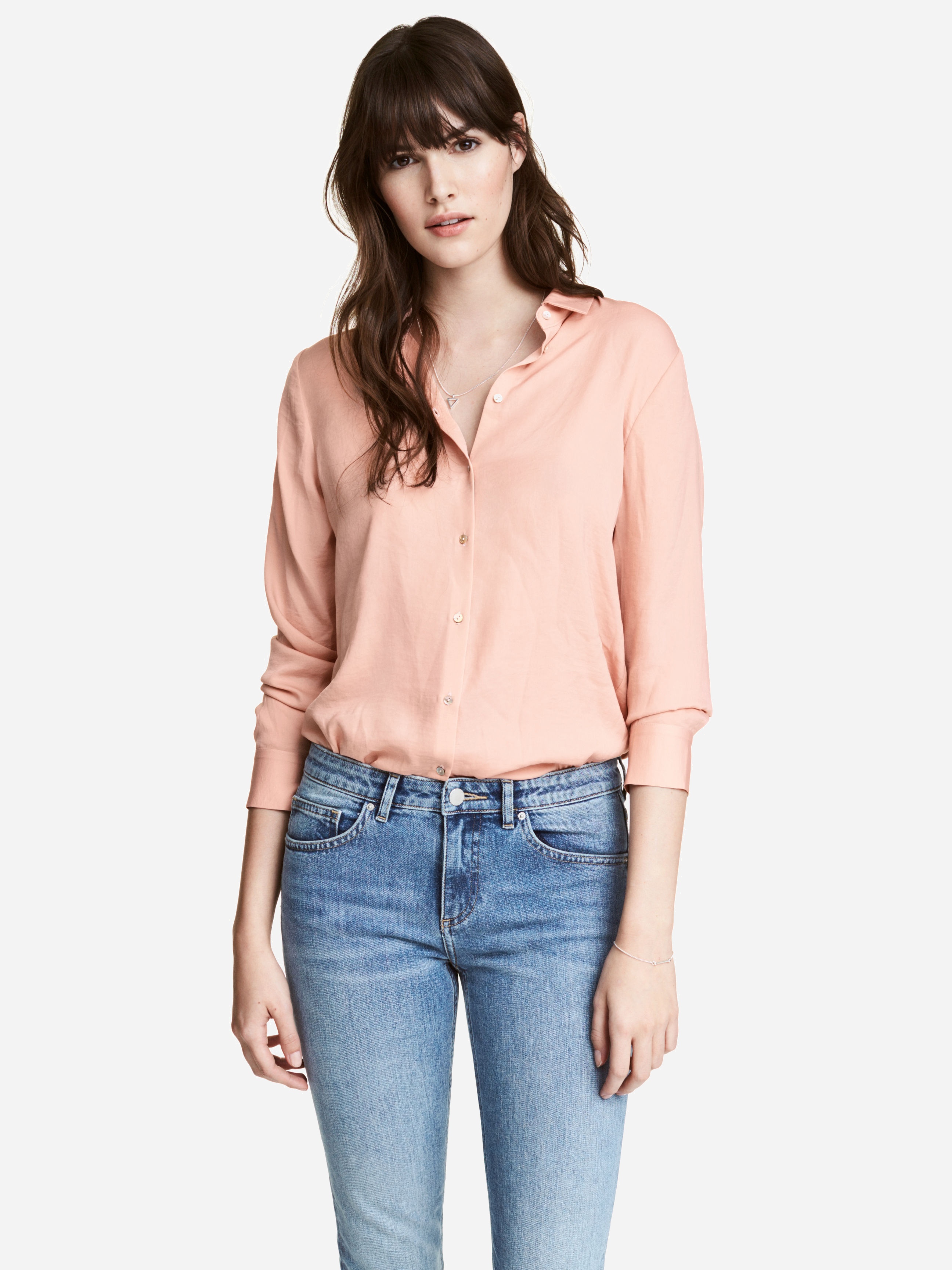 

Рубашка H&M 4787355-ACUH 36 Бледно-розовая
