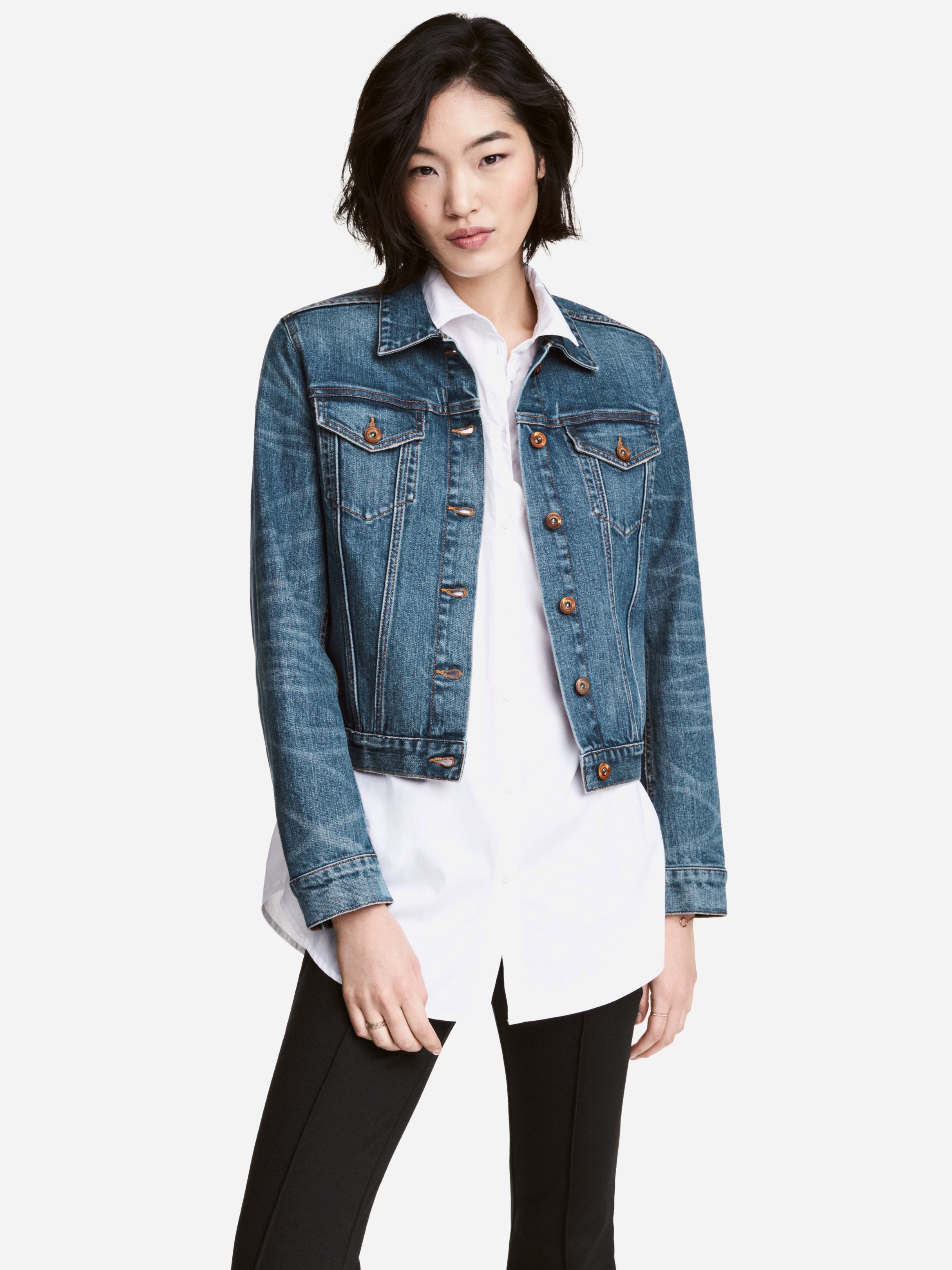

Джинсовая куртка H&M 4530695-ACXD 34 Синяя