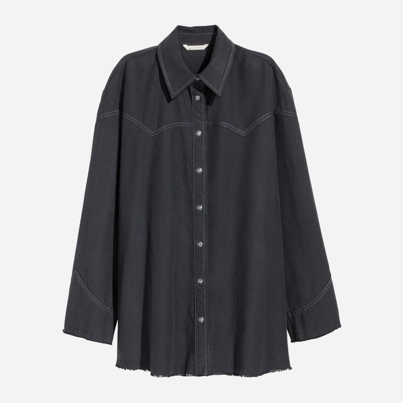 

Рубашка H&M 4911665-AAQJ 38 Темно-синяя