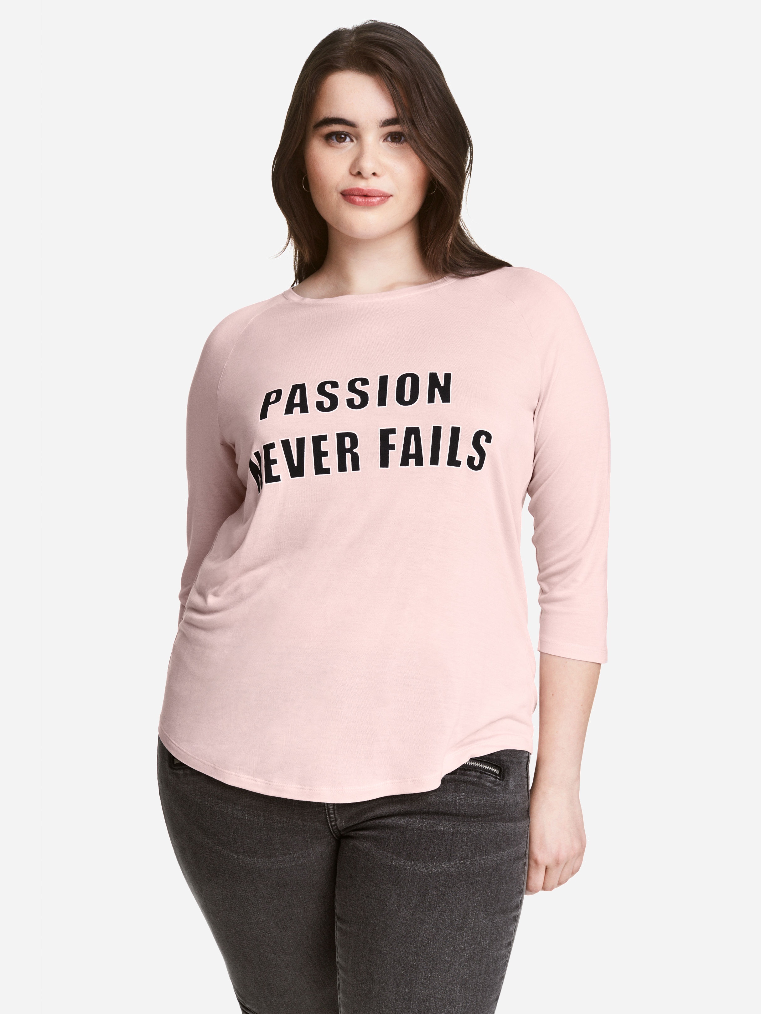 

Лонгслив H&M 1860665-AARE 4XL Розовый