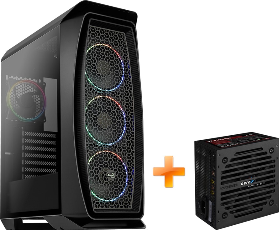 

Корпус Aerocool Aero One Eclipse-G-BK-v1 + БП Aerocool VX Plus 800 (AeroEclipse+VX800)