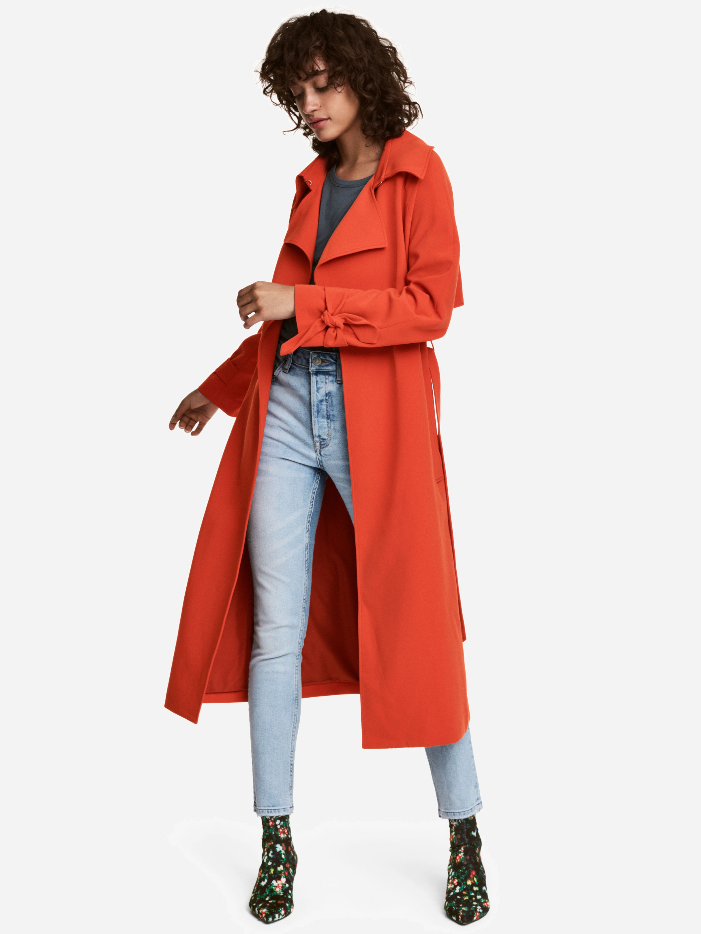 

Плащ H&M 5035376-ACXT L Темно-оранжевый