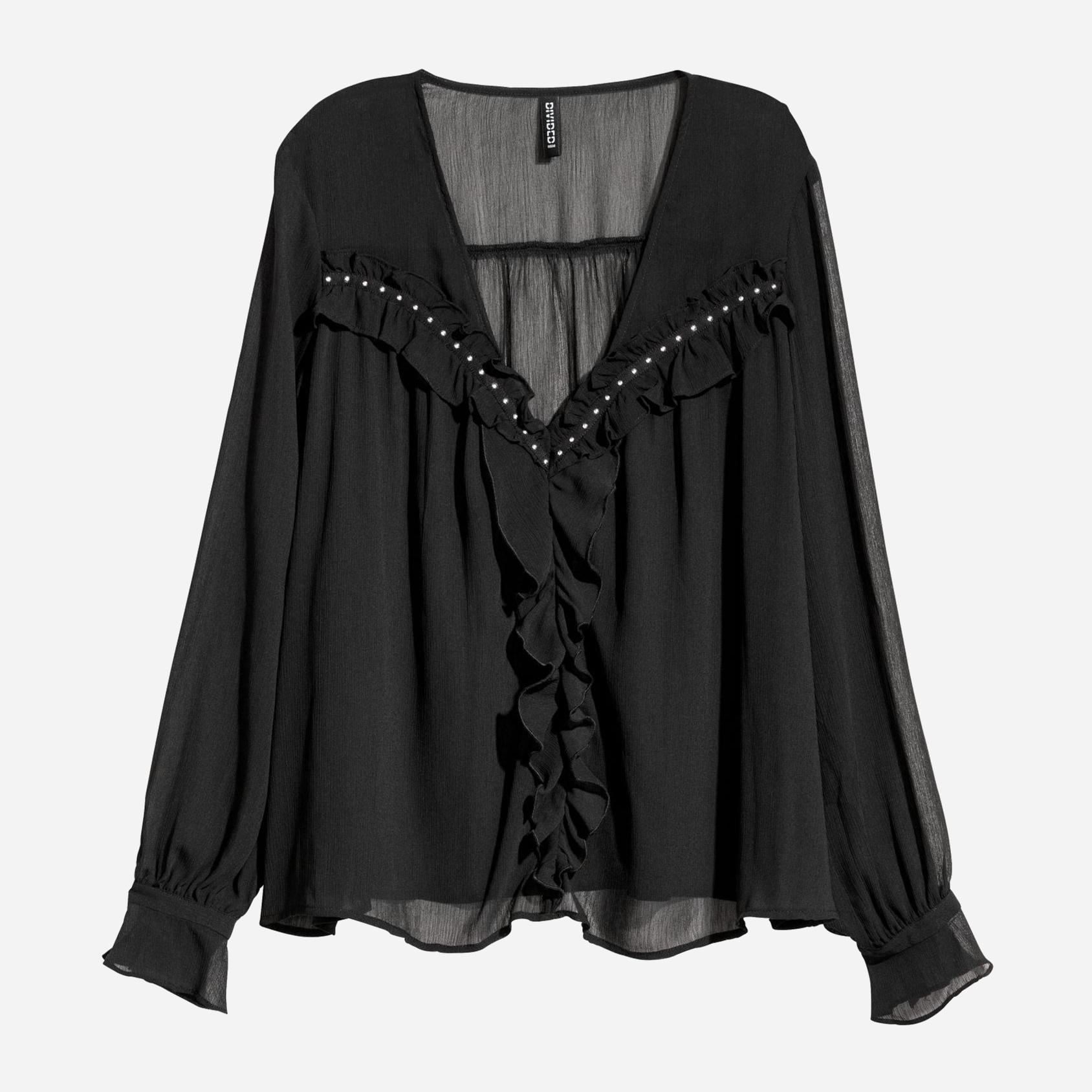 

Блузка H&M 5635236-AAAD 36 Черная