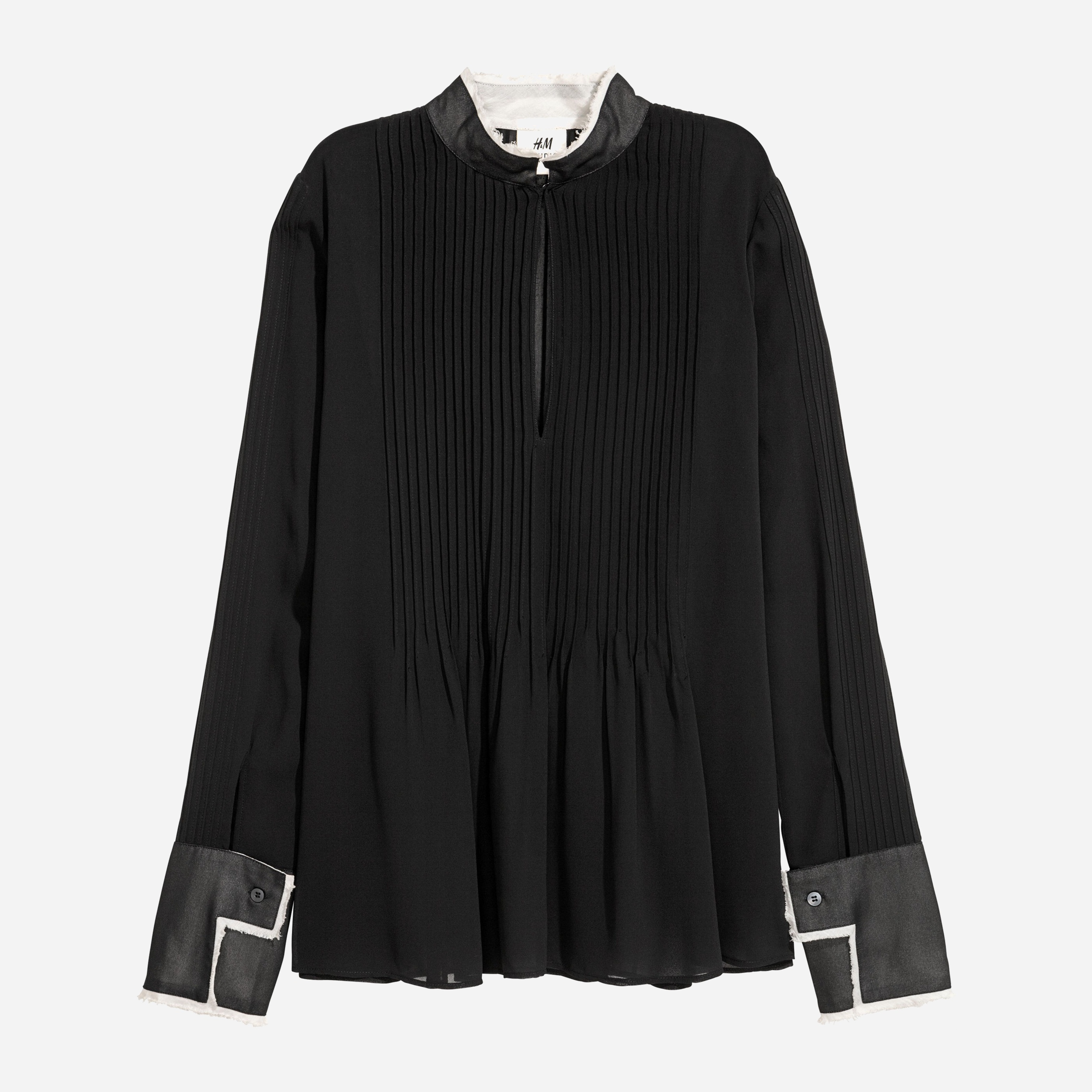 

Блузка H&M 5421616-ACMR 40 Черная с молочным