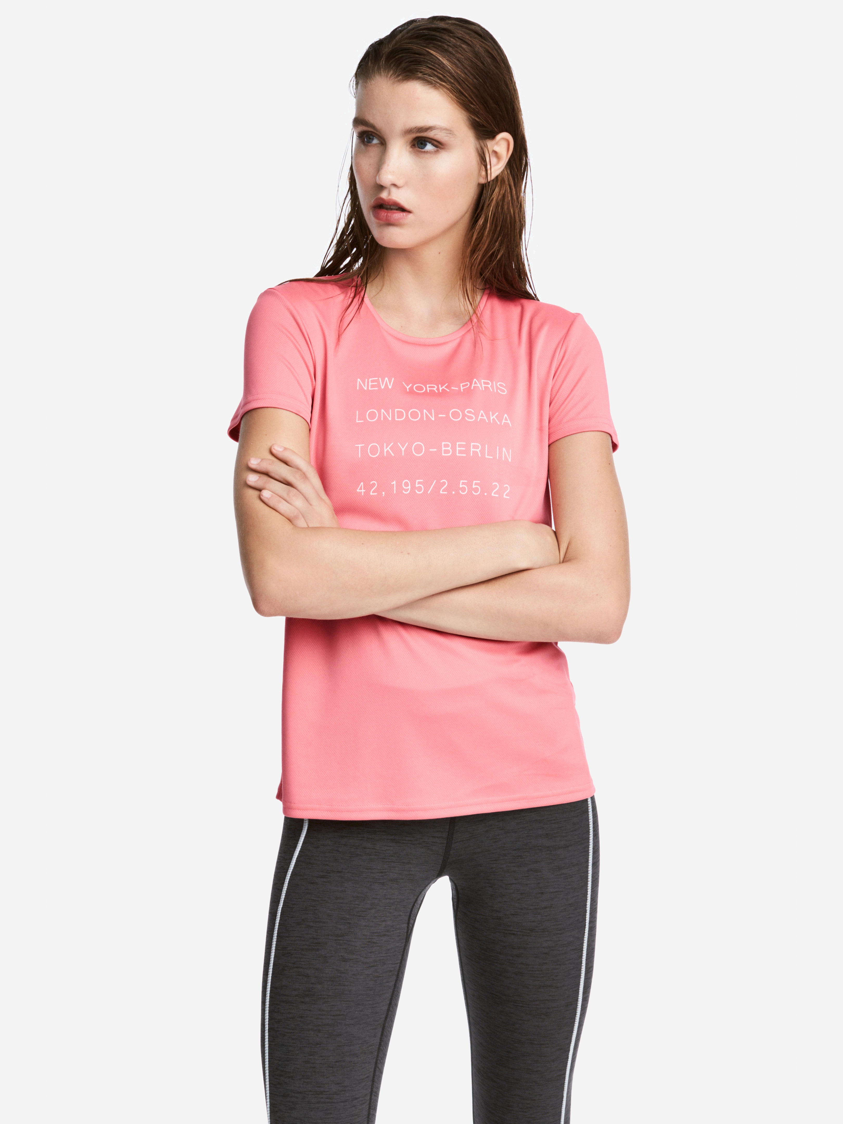 

Футболка H&M 4943276-ABVK M Ярко-розовая
