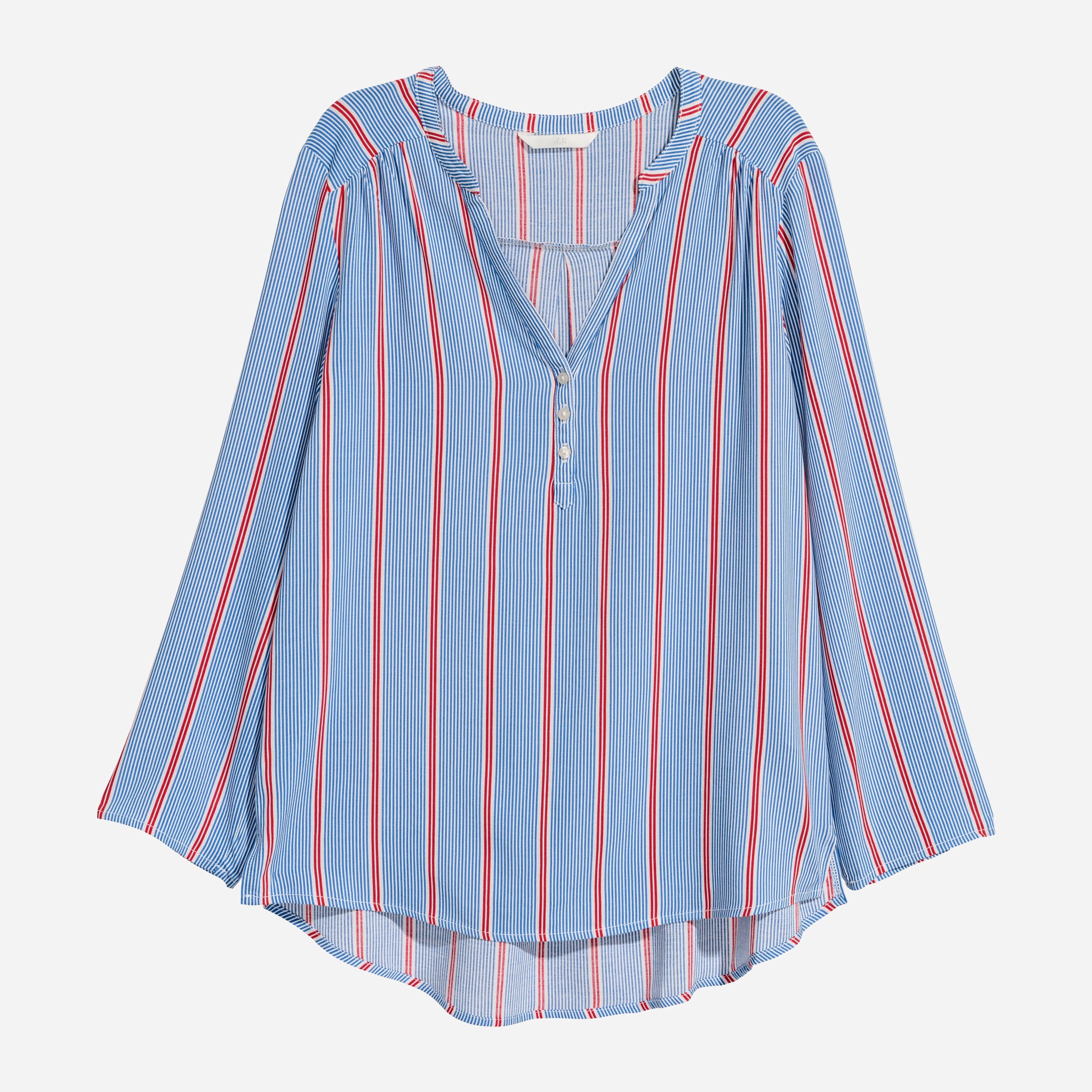 

Блузка H&M 6356457-AAFS 40 Белая с голубым