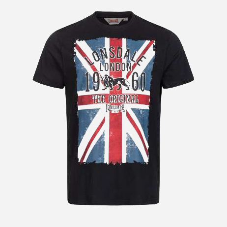 

Футболка Lonsdale Glasgow 113403-1000 M Black