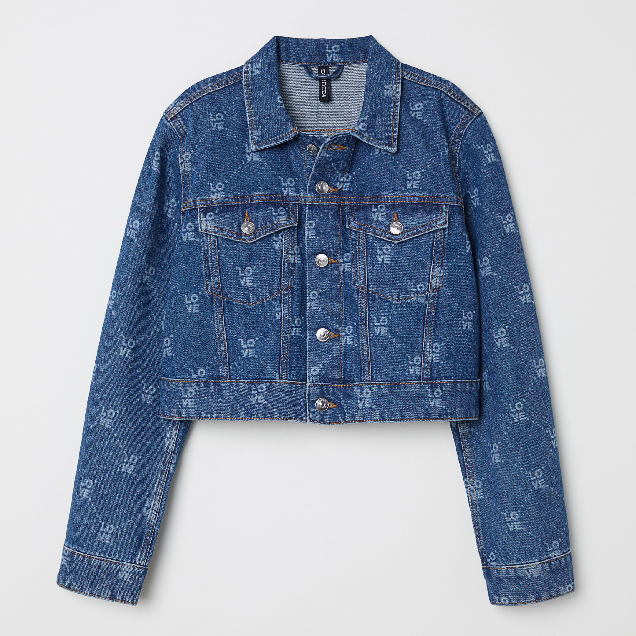 

Джинсовая куртка H&M 6179027-AANS 38 Синяя
