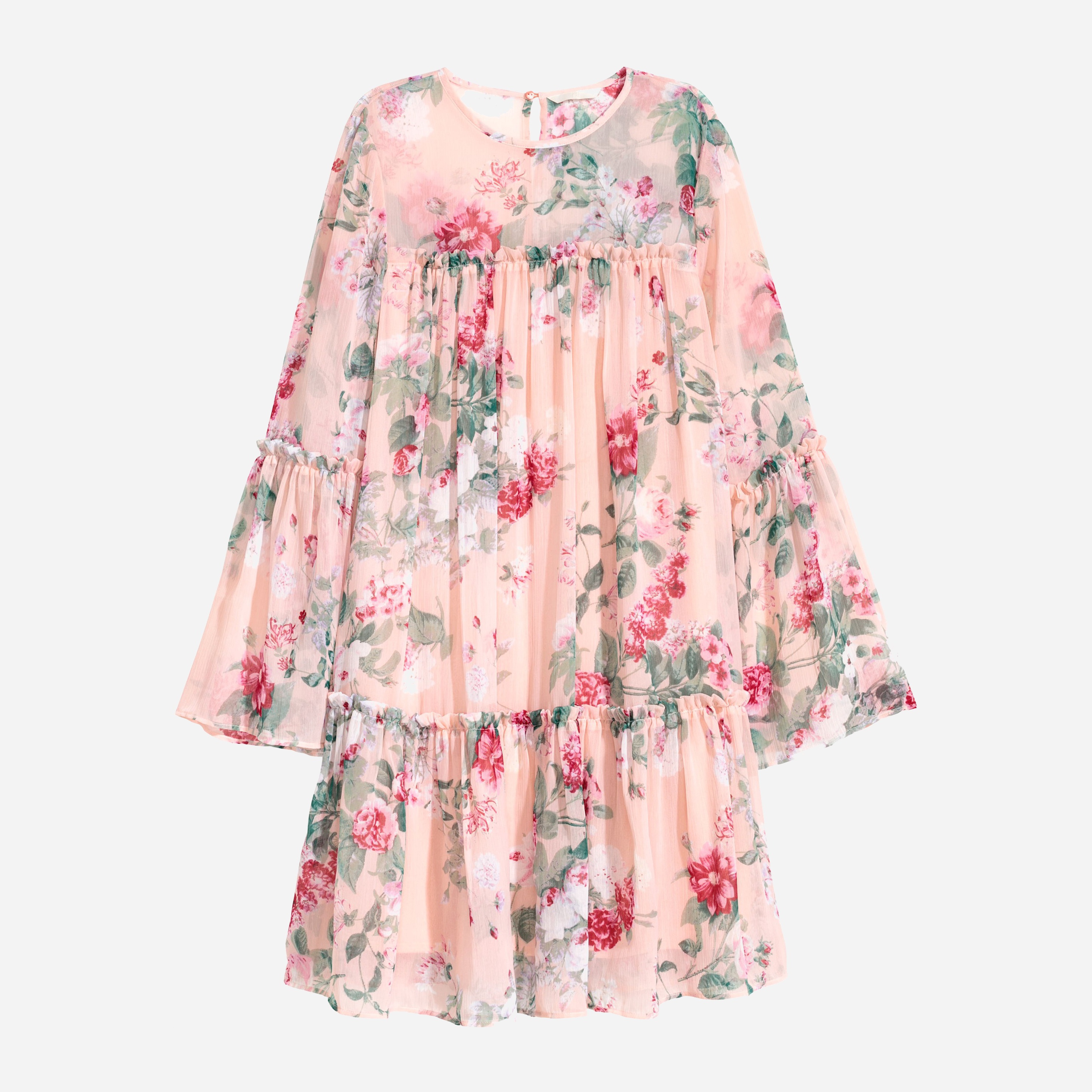 

Платье H&M 6390877-ABCD 40 Розовое с разноцветным