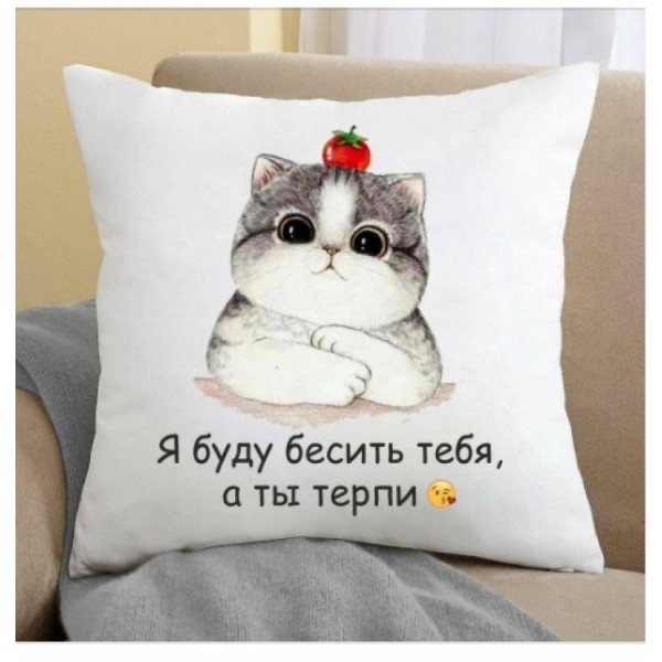 

Подушка Я буду бесить тебя, а ты терпи 35x35 см