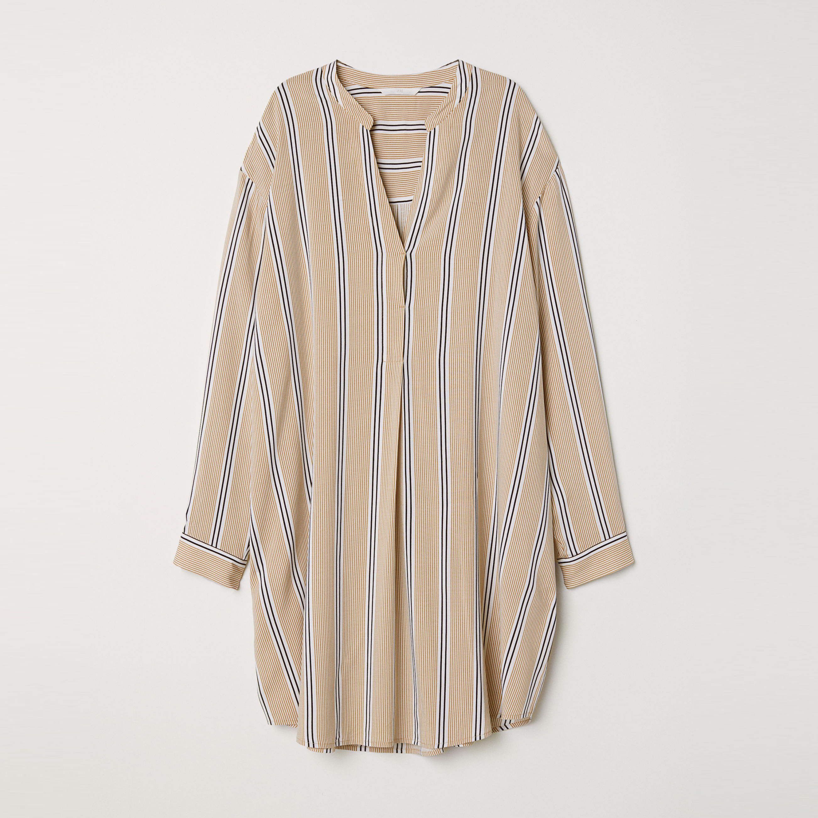 

Блузка H&M 621474-AAST 38 Бежевая с белым