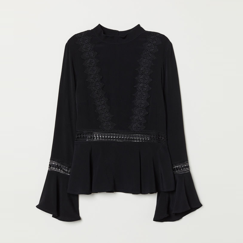 

Рубашка H&M 6851508-ADMZ 42 Черная