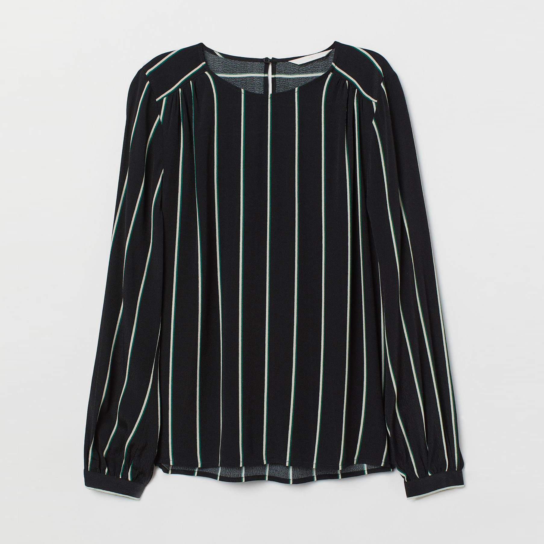 

Блузка H&M 6750709-AAWT 38 Черная с белым