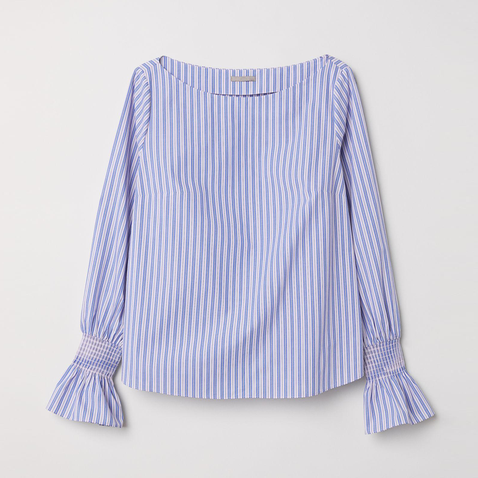 

Блузка H&M 5759577-ABMX 52 Синяя с розовым