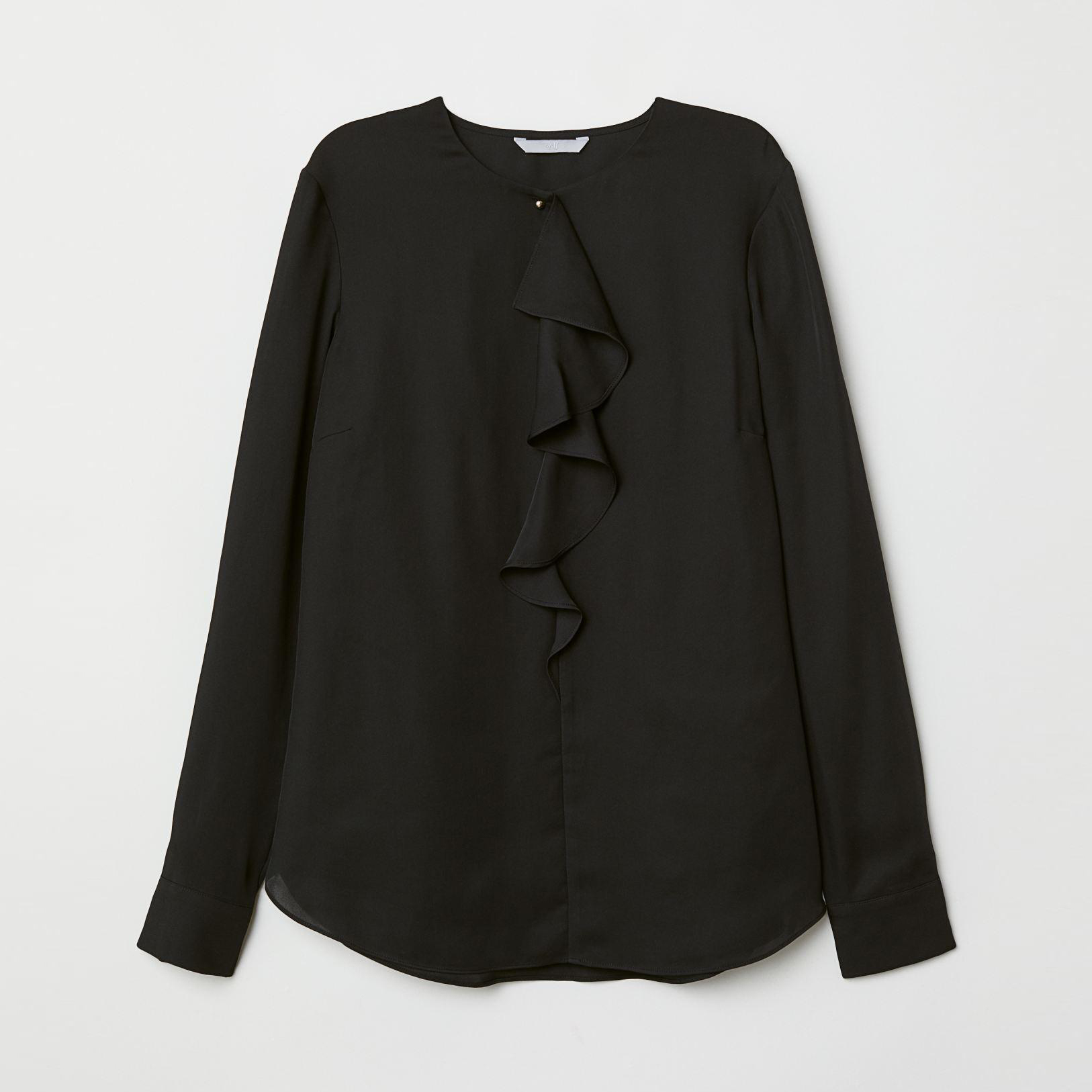 

Рубашка H&M 6753598-AAAD 42 Черная