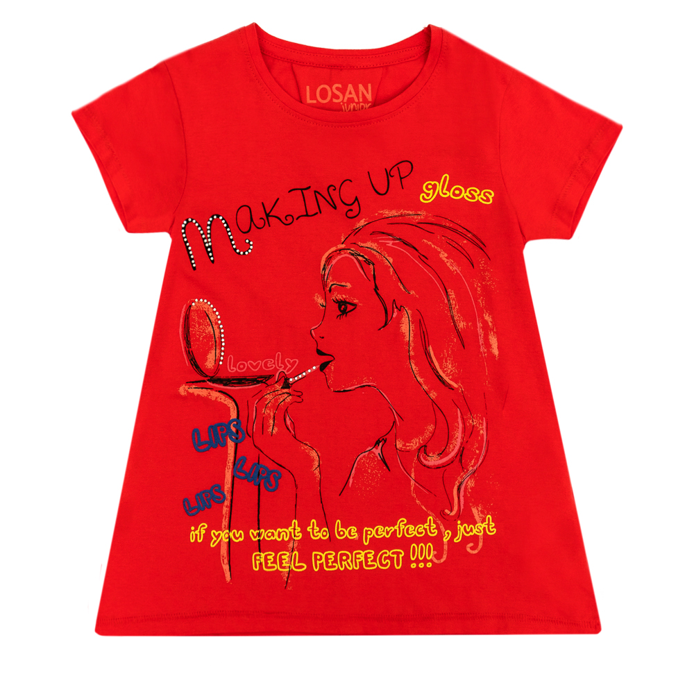 

Футболка Losan Junior girls (314-1206AB/509) Коралловый 10 Years-140 см
