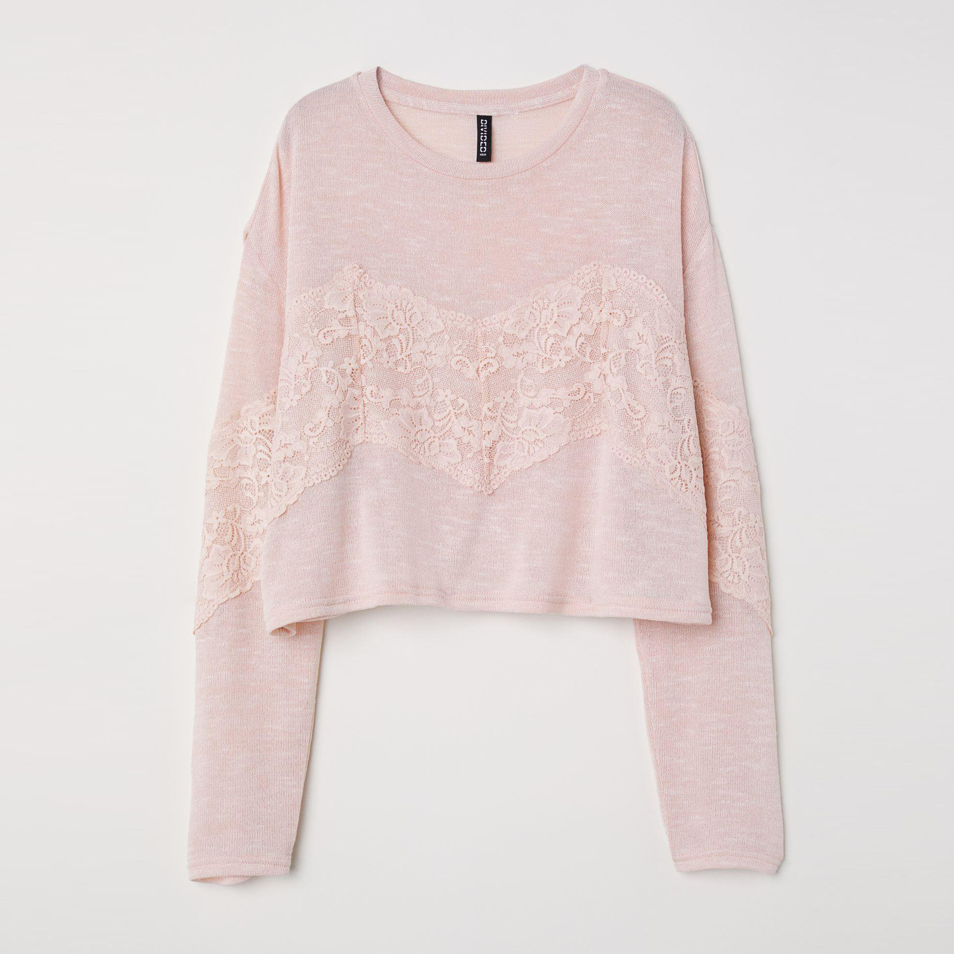 

Джемпер H&M 6354677-ACWV M Светло-розовый