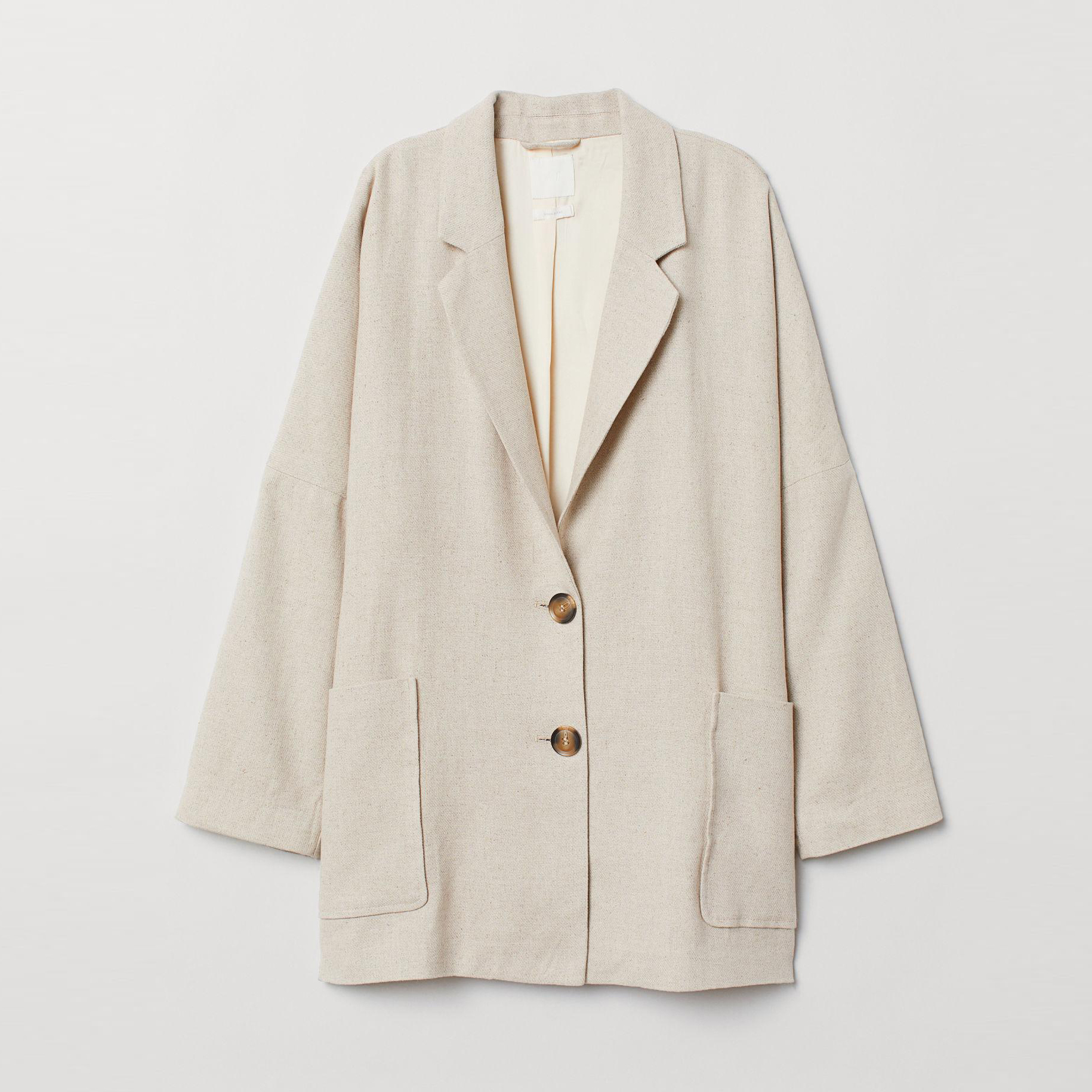 

Жакет H&M 7144599-ACWJ XS Светло-бежевый