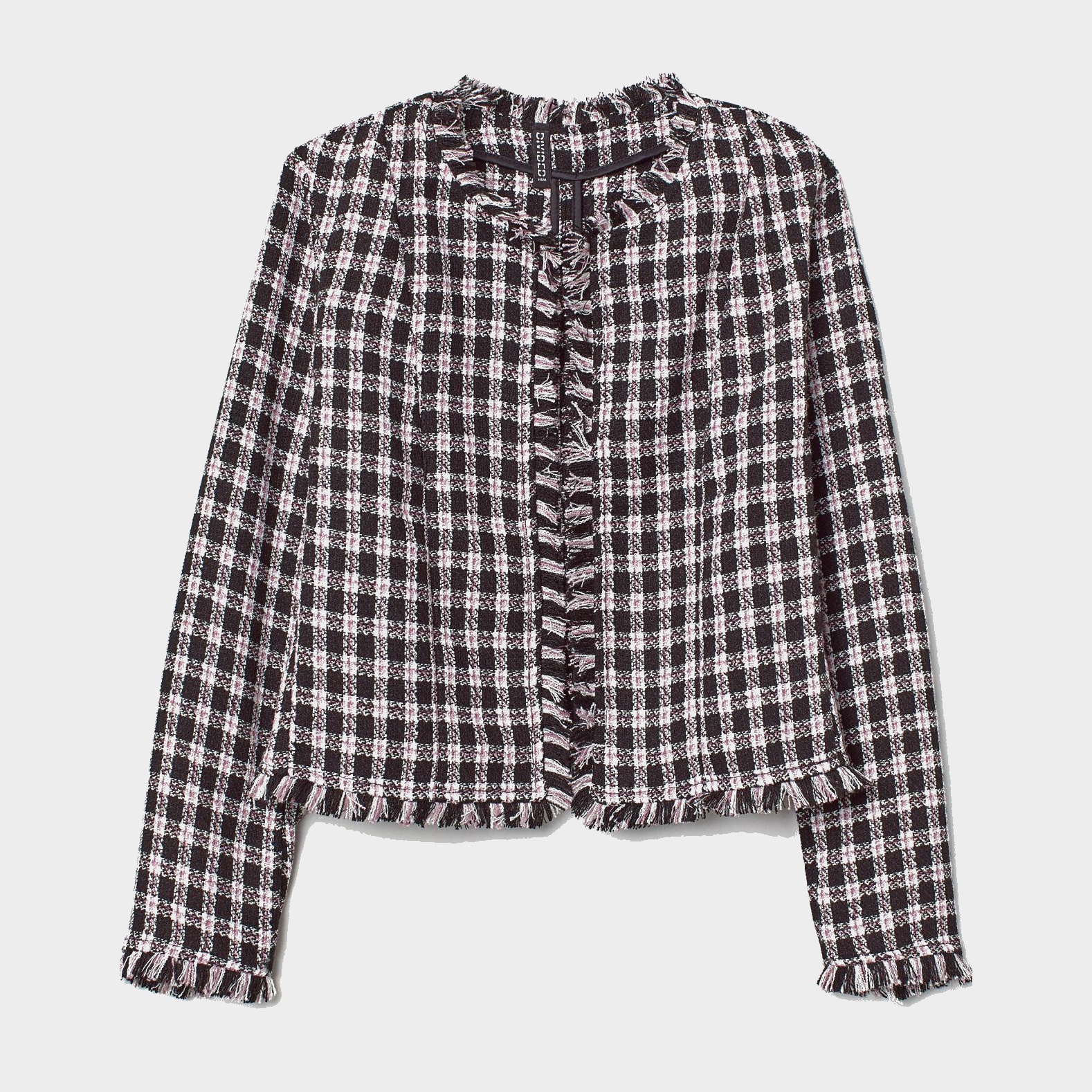 

Жакет H&M 6849809-ABRS L Черный с белым и розовым