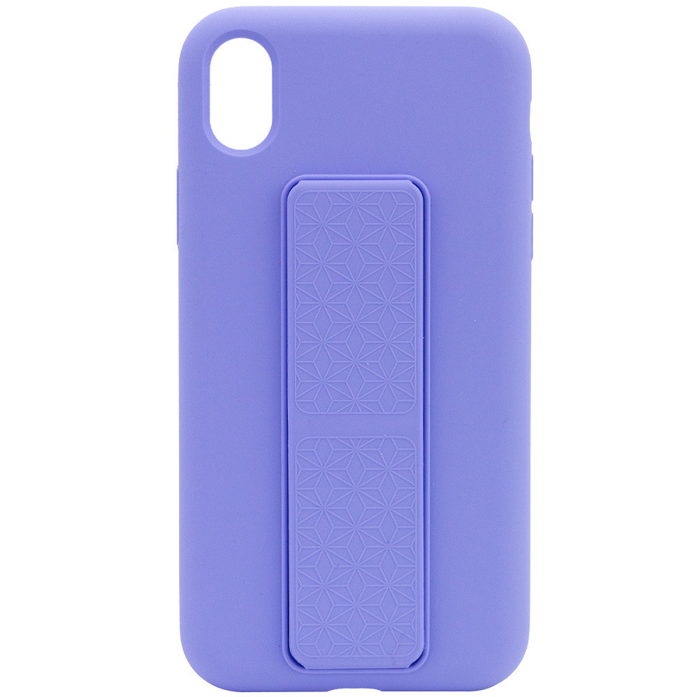 

Чехол Silicone Case Epik Hand Holder для Apple iPhone X / XS (5.8") Сиреневый / Dasheen