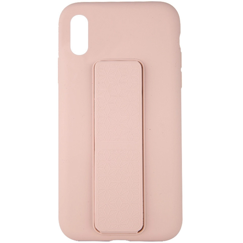 

Чехол Epik Silicone Case Hand Holder для Apple iPhone X / XS (5.8") Розовый / Pink Sand