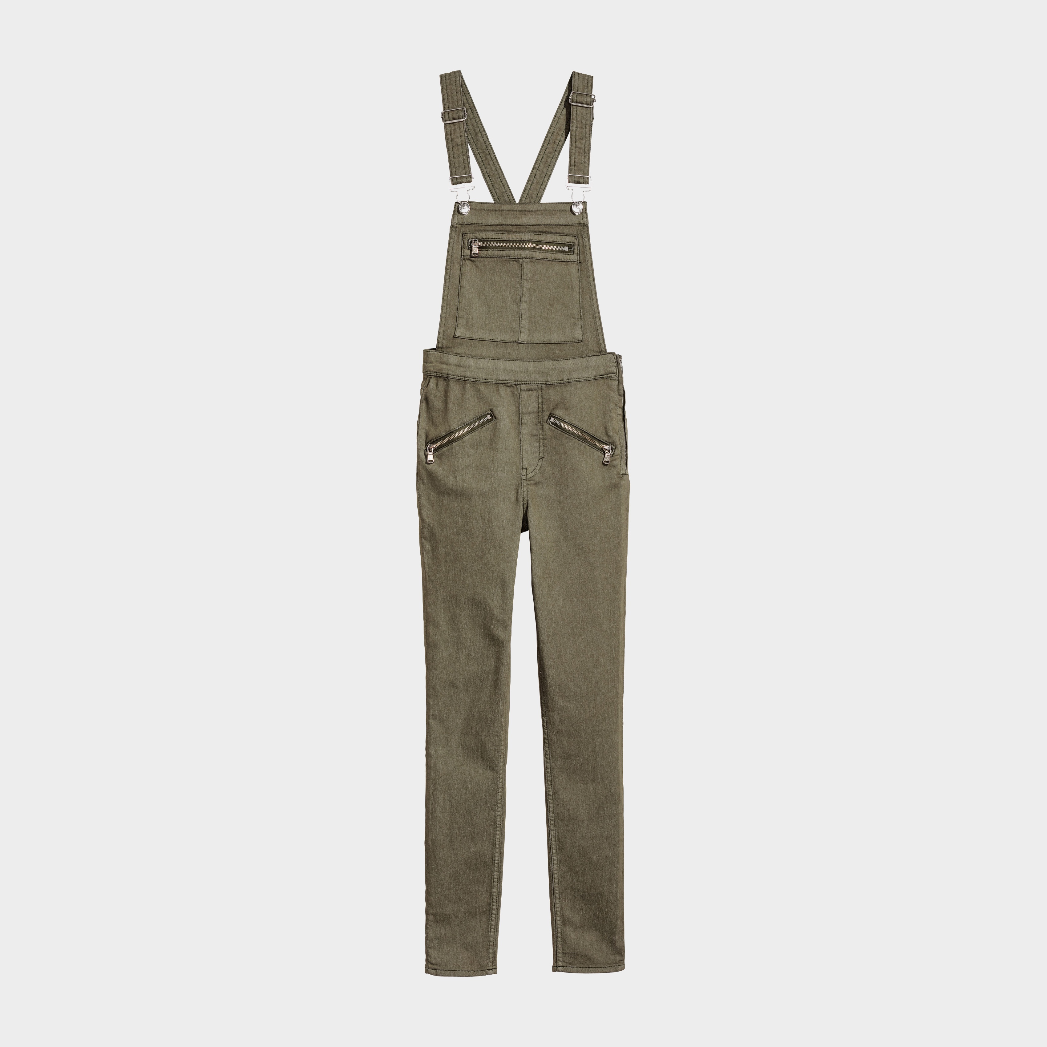 

Полукомбинезон джинсовый H&M 5592127-ACYC 38 Хаки