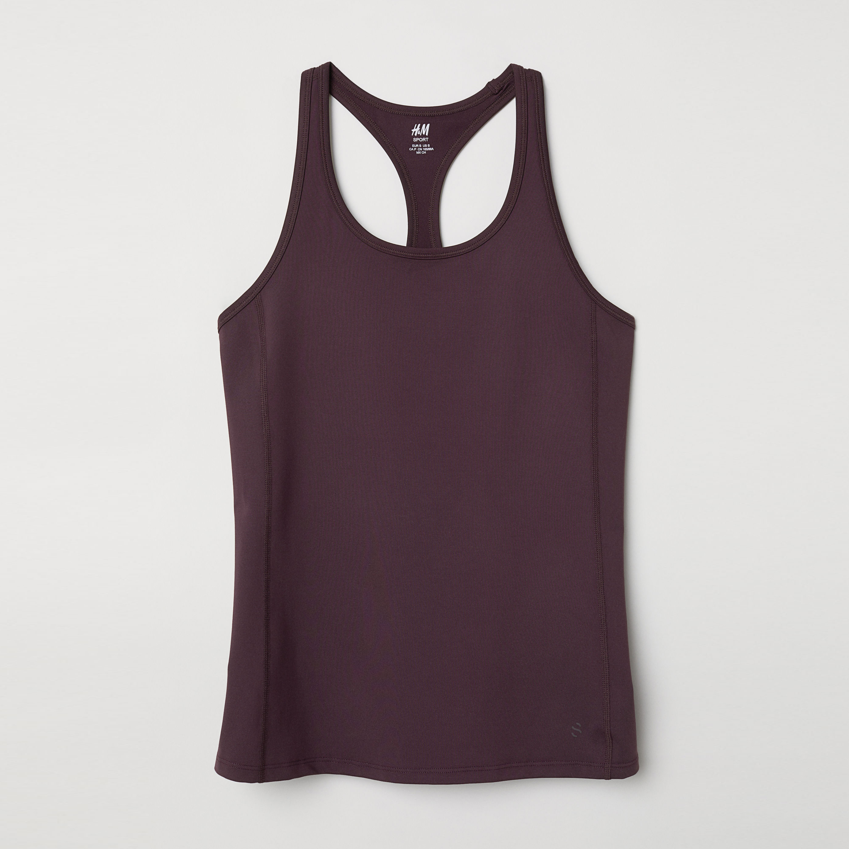 

Спортивная майка H&M 5863077-ACXF M Сливовая