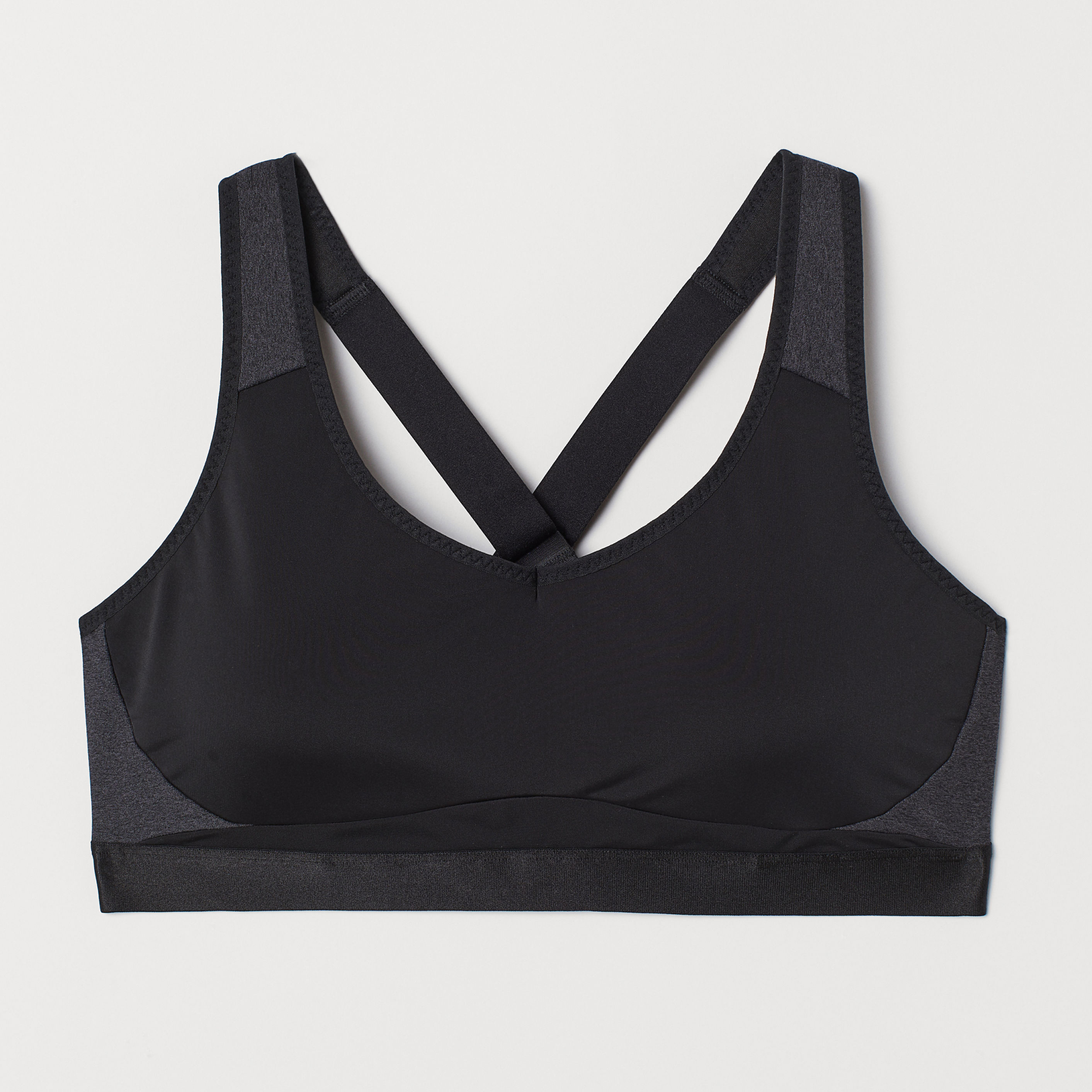 

Спортивный топ H&M 6786919-AANT L Черно-серый