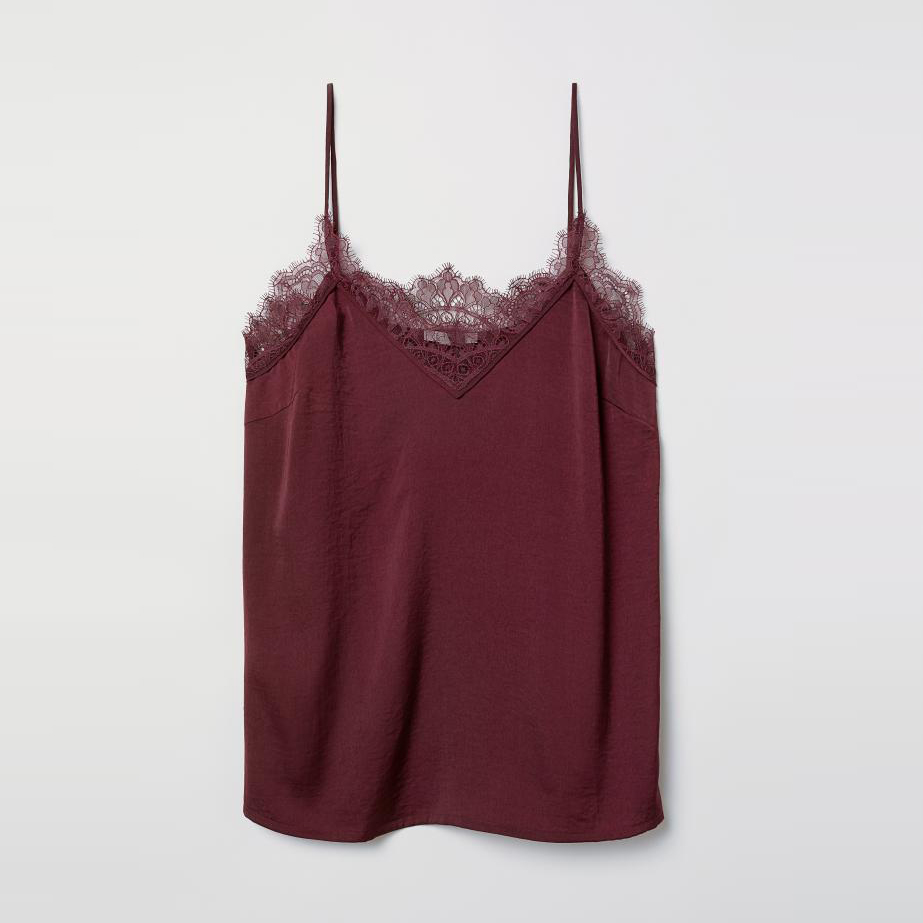 

Топ H&M 6188008-ACUK 36 Бордовый