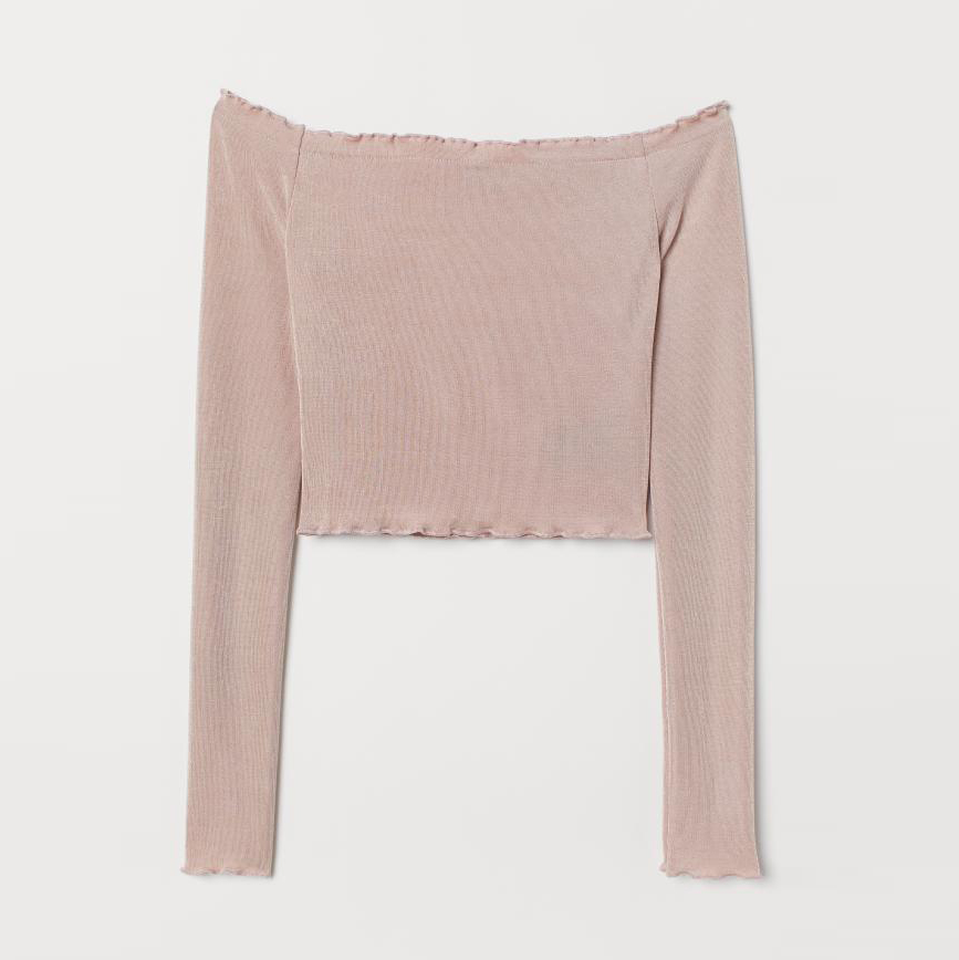 

Топ H&M 7294419-ACWG S Розовый
