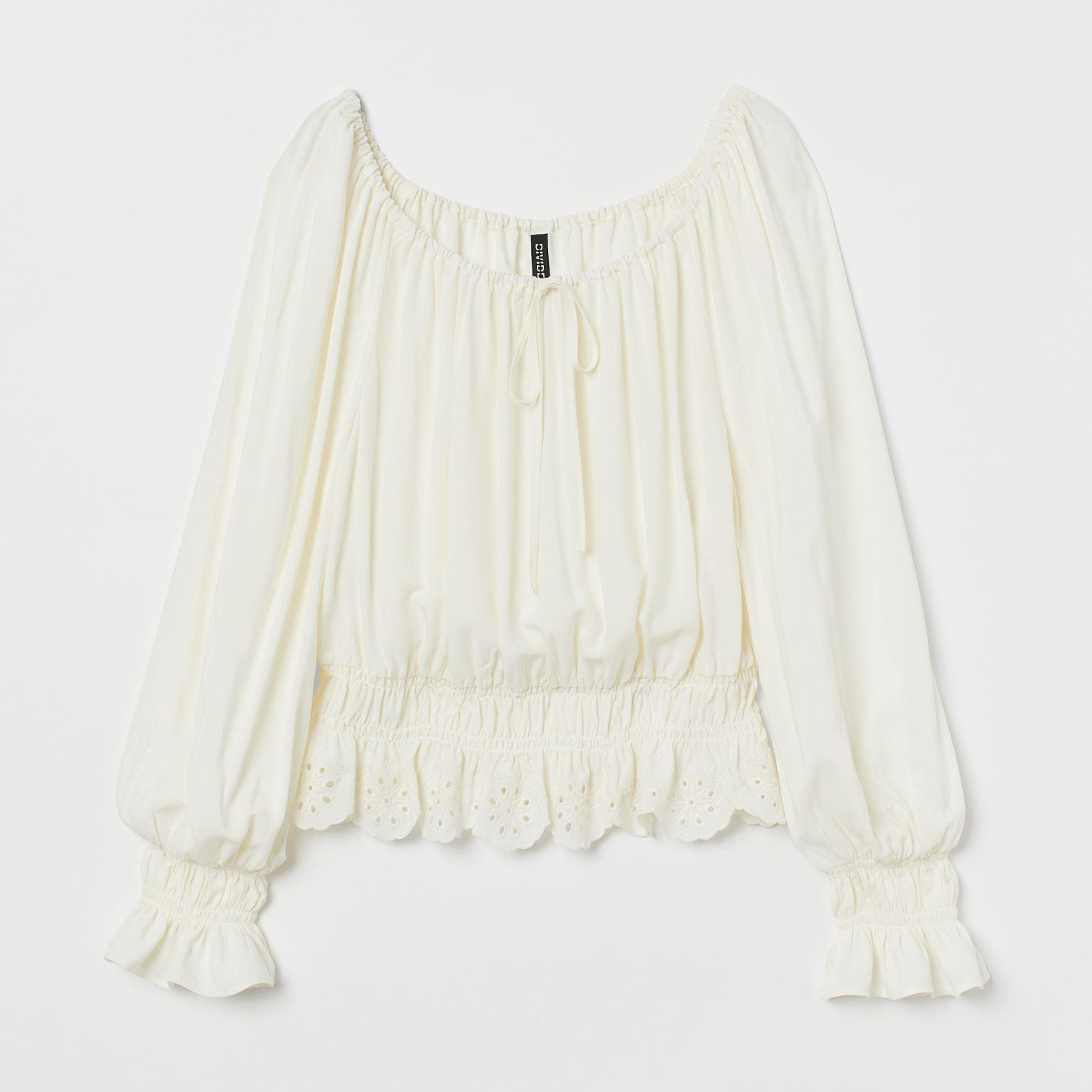 

Топ H&M 8714171-ABAK XXS Молочный