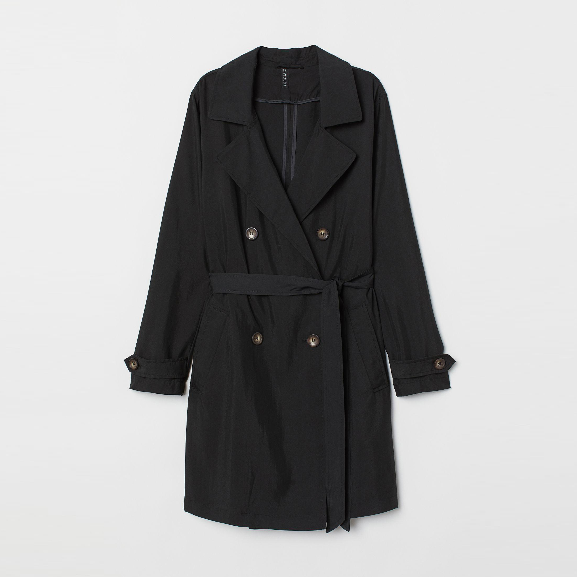 

Тренч H&M 7136009-AAAD M Черный