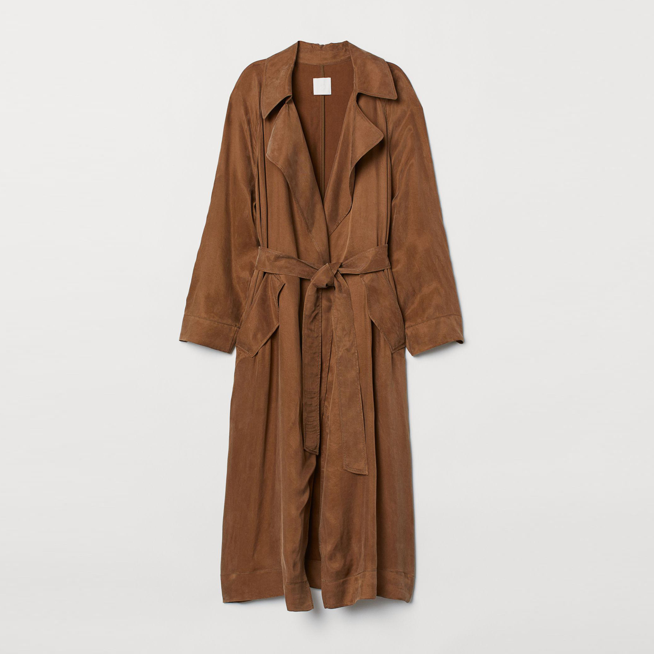 

Тренч H&M 7347009-ACVE L Коричневый