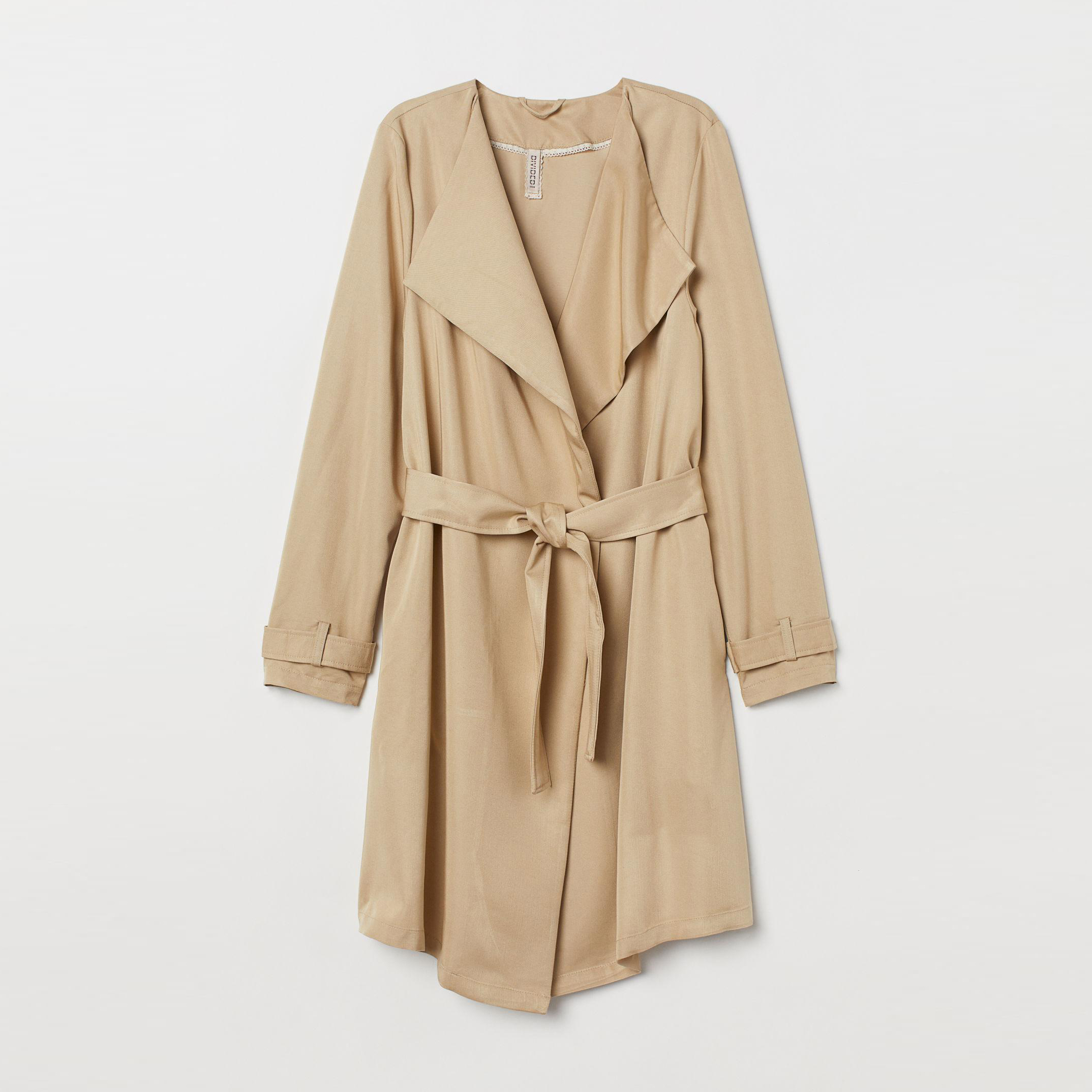 

Тренч H&M 7193239-ACWJ 38 Светло-бежевый