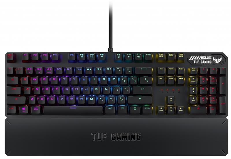 

Клавиатура Asus TUF Gaming K3 Red RGB Black (90MP01Q0-BKRA00) USB Ru