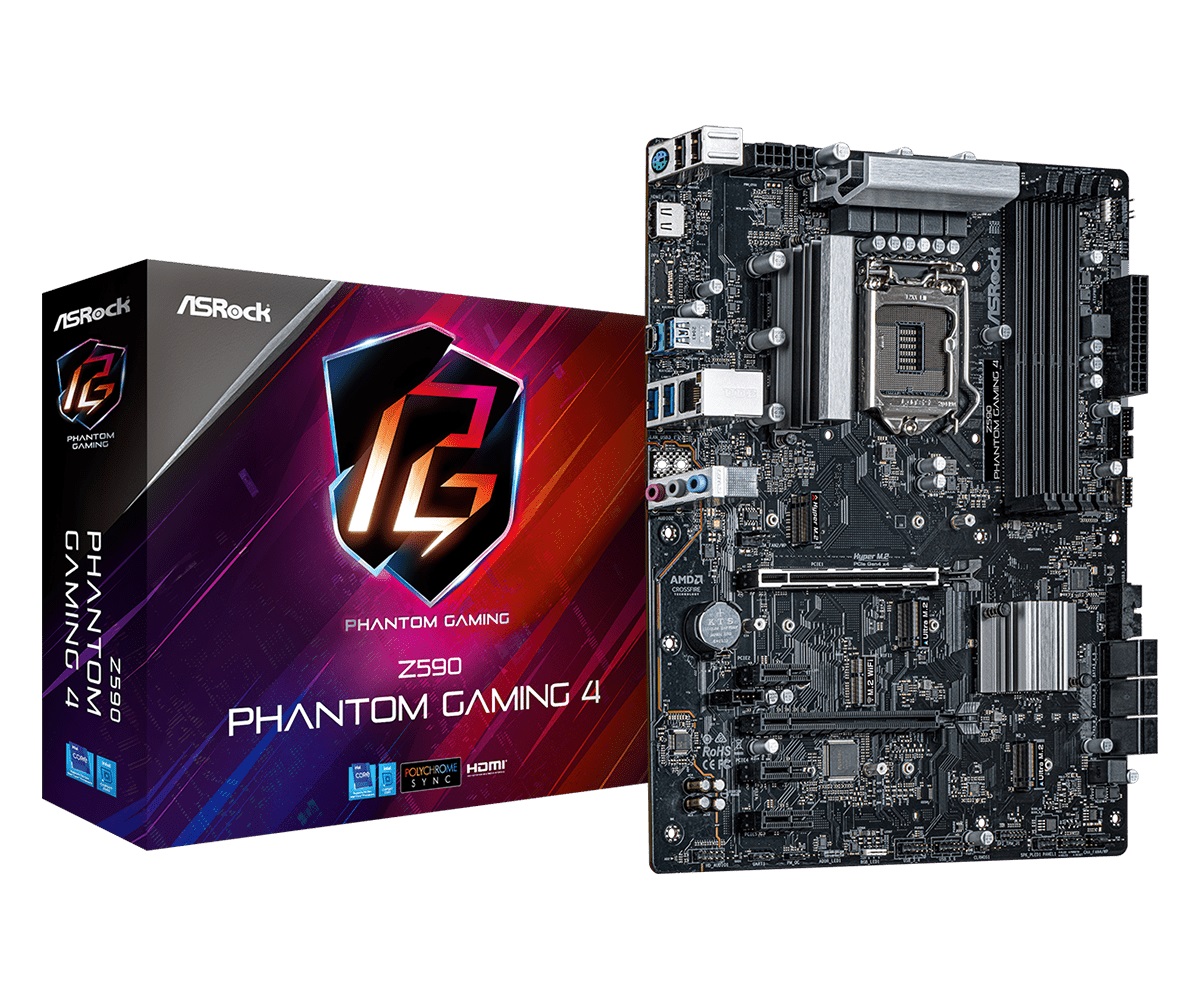 

Материнская плата ASRock Z590 Phantom Gaming 4 Socket 1200